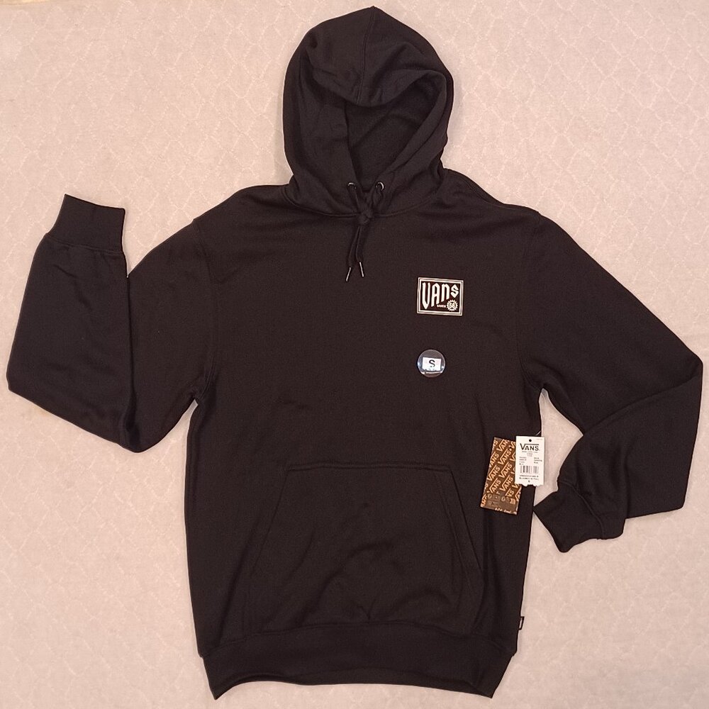 Vans Men's Small Off The Wall Hoodie Sweatshirt Black VN000HVQBLK